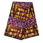 African Wax Print Ankara Fabric - Red