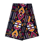 African Wax Print Fabric (Ankara) - Black