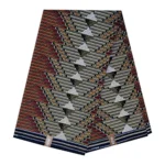 African Wax Print Fabric by The Yard - Brown